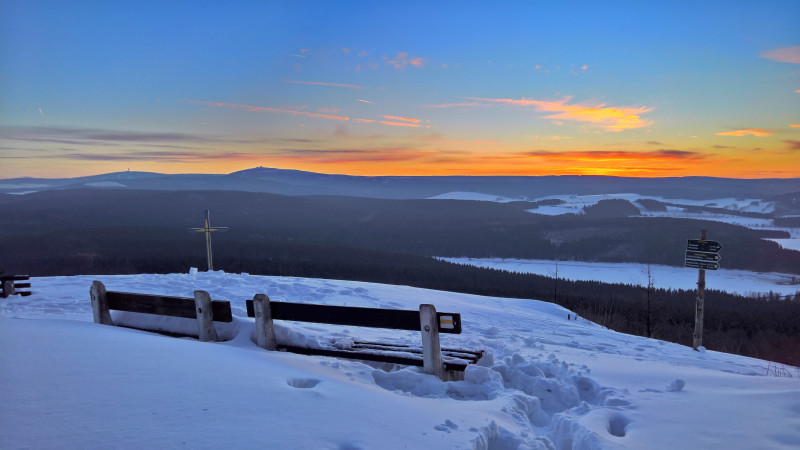 Dorthin auf den Kamm geht's morgen :)