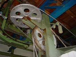 Abspannung zweite Sektion. Zu sehen ist auch, dass beide Sektionen unabhängig fahren konnten.