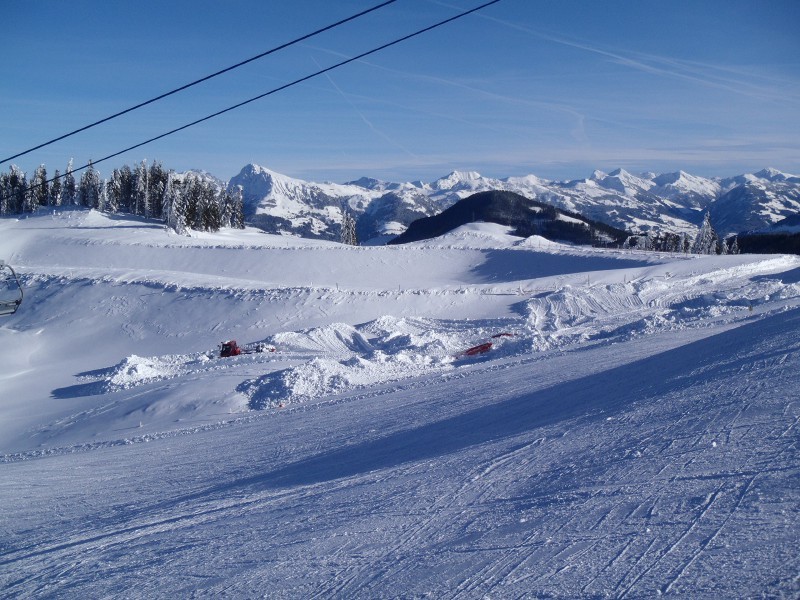 Ausgraben des Tanzboden Snowparks