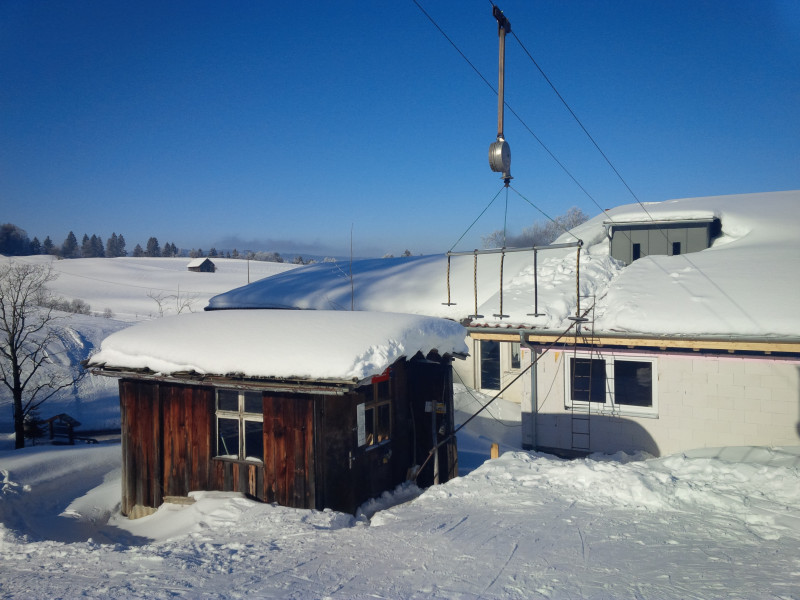 Schindelberglift vor dem Anwerfen