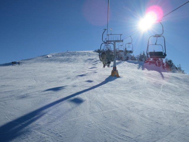 2-CLF Gipfel, darunter die Hornabfahrt