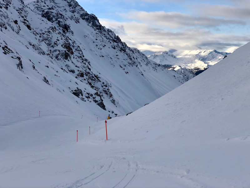 Samstag am Ausstieg des Weißhornspeed. Man sieht Sonne ... also auf zur Westseite. Da war dann allerdings deutlich mehr los.
