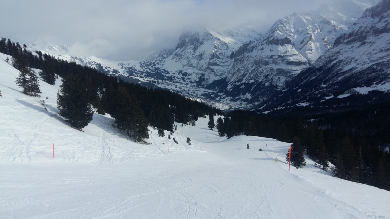 Piste Sattelegg am Tschuggenlift