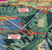 Kartenausschnitt mit den zwei Varianten