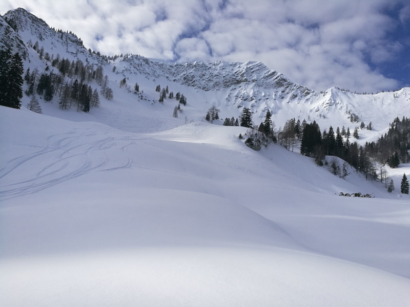 Abseits der Piste ging heute auch einiges