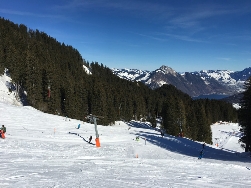 Sogar beim Twäregg-lift gab es noch super Bedingungen bei mehr als 10 Grad.