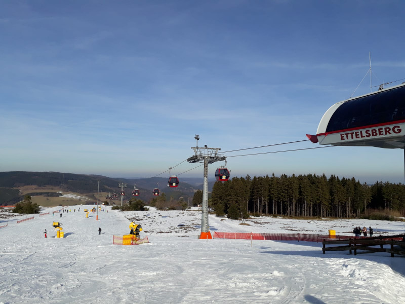 Ettelsberg - Beginn der Seilbahnpiste