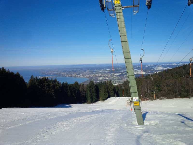 Beste Bedingungen und keine Leute sonntags am Doppelschlepper