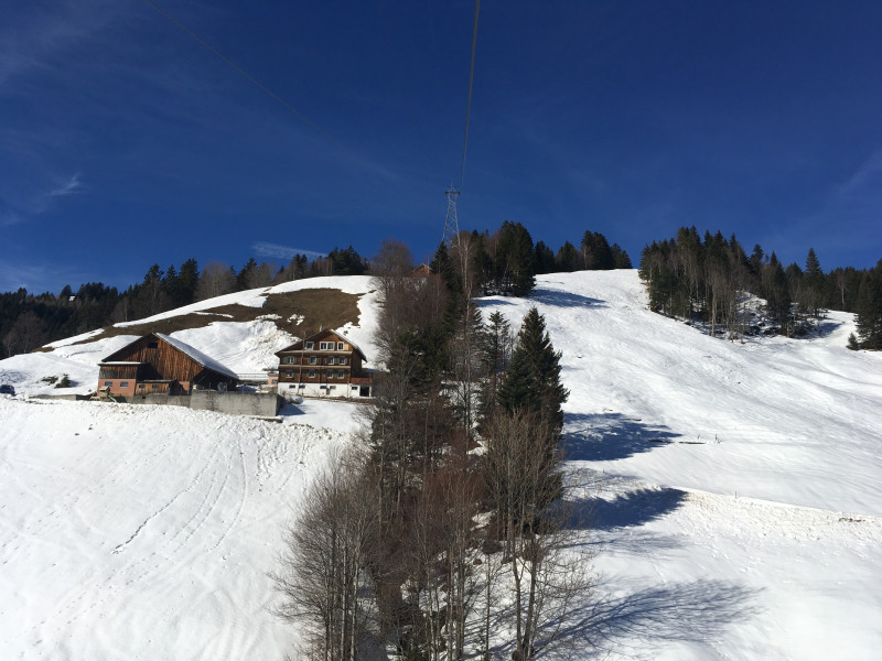 Bergfahrt mit der Seilbahn Obergschwend - Rigi Burggeist
