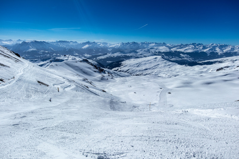 Sehr wenig Andrang auf der Sattelpiste. Eine der schönsten der Alpen für mich.