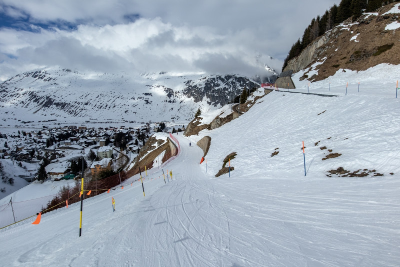 Wir sind dann die Passstraße runter gefahren.