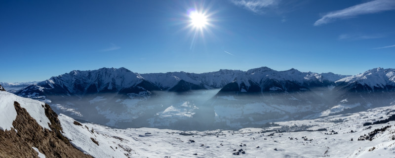 Wunderschöner Ausblick vom Piz Mundaun.