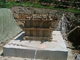 Stützenfundermente Hochalm