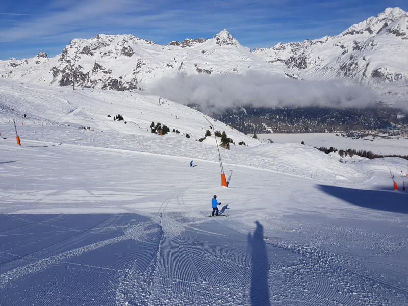 Malojaschlange in Anmarsch