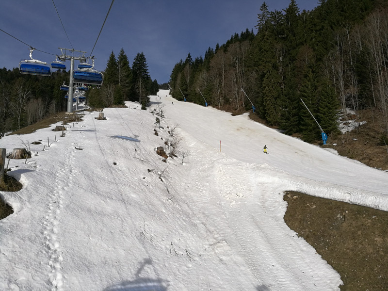 Mittelteil der Waxnsteinabfahrt. Nach dem Garland mmn die schönste Piste im Gebiet.
