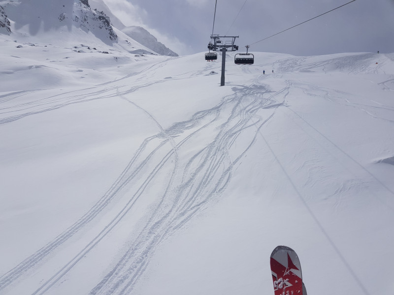 Tiefschnee am Curtinella