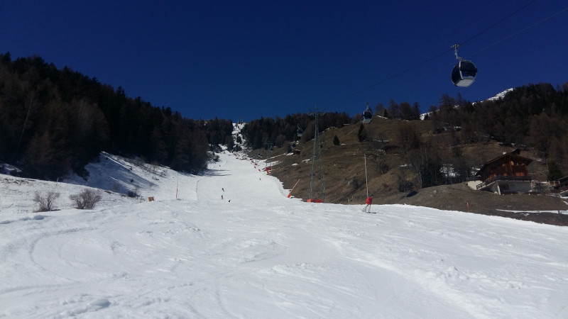 Talabfahrt nach Grimentz war nicht gerade toll zum fahren