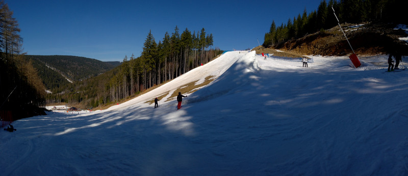 Aktueller Zustand der Zielkurve auf der Jachymovska, innen fand ich es unfahrbar