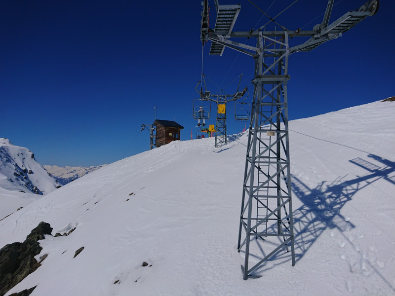 Die Bergstation kommt in Sicht