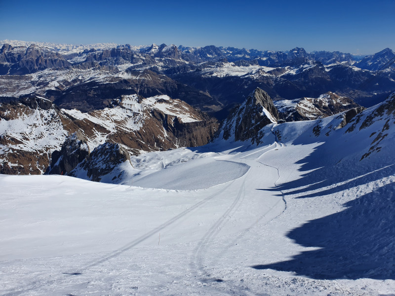 Marmolada: Wenig los oben