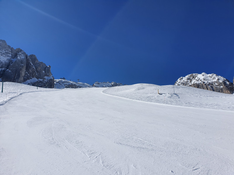 Marmolada: Auch weiter unten gab es genügend Platz
