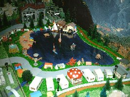 Jahreszeit ist so Ende Mai. Während am See schon gebadet wird ...