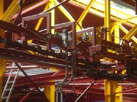 Kupplung der Gondelbahn Engelberg-Gerschnialp-Trübsee<br />(man kann die türen wärend der fahrt öffnen)