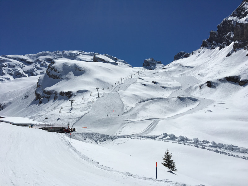 Ein Blick zurück in Richtung Jochpass.