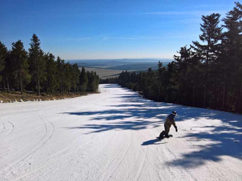 Damska vom Mittelteil bis zum Ende dann tadellos und in voller Breite...und wenig befahren