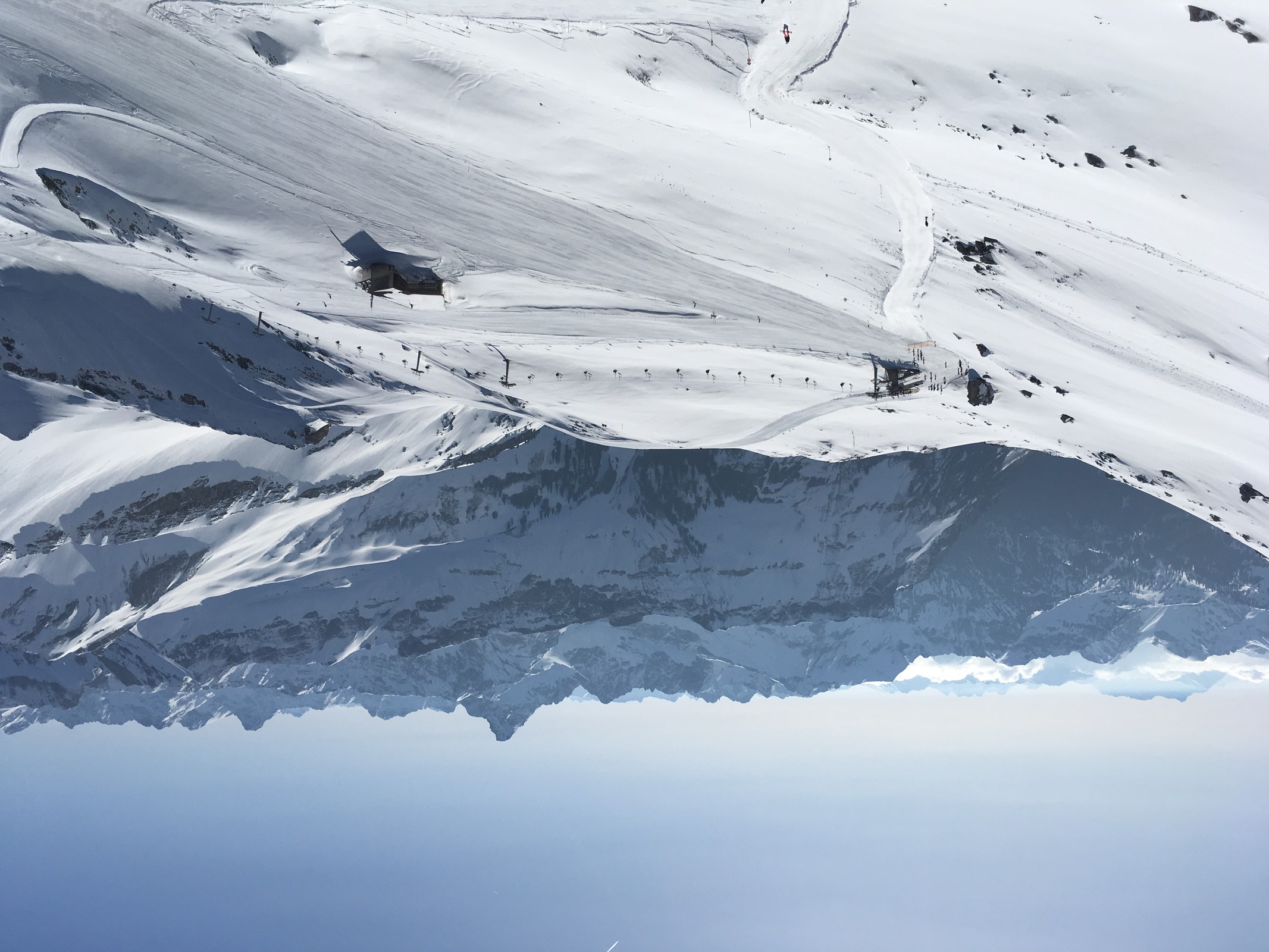 Blick vom Gipfel 9:10 Uhr