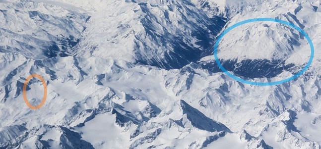 Ausschnitt Luftbild Stubai, Sellrain, Ötztal