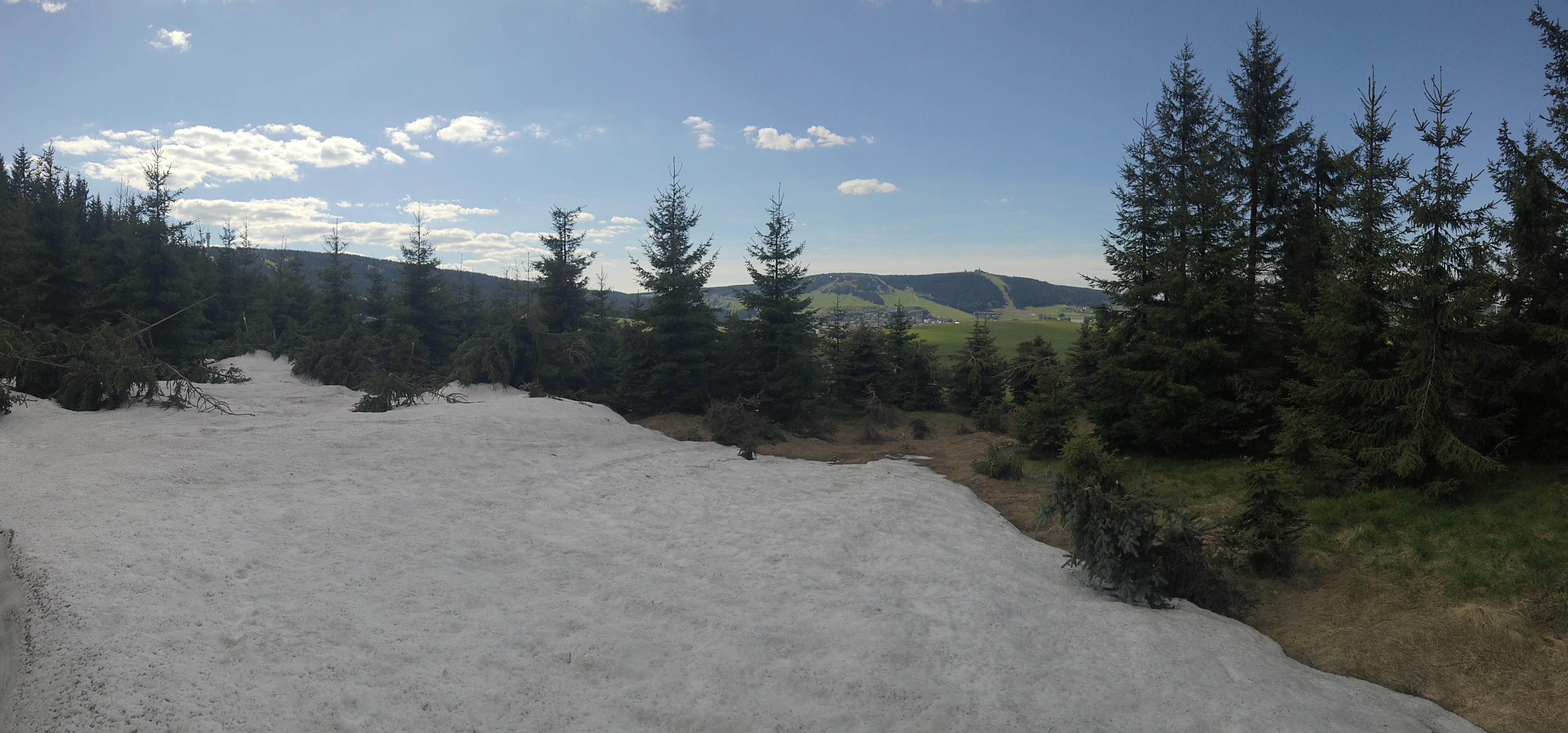 Blick zum Fichtelberg