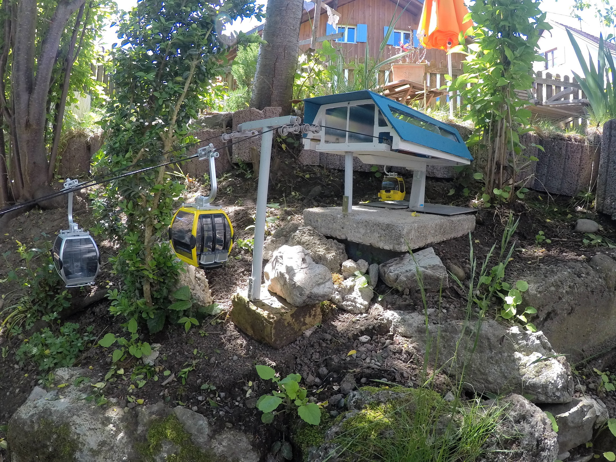 Bergstation bei schönsten Wetter