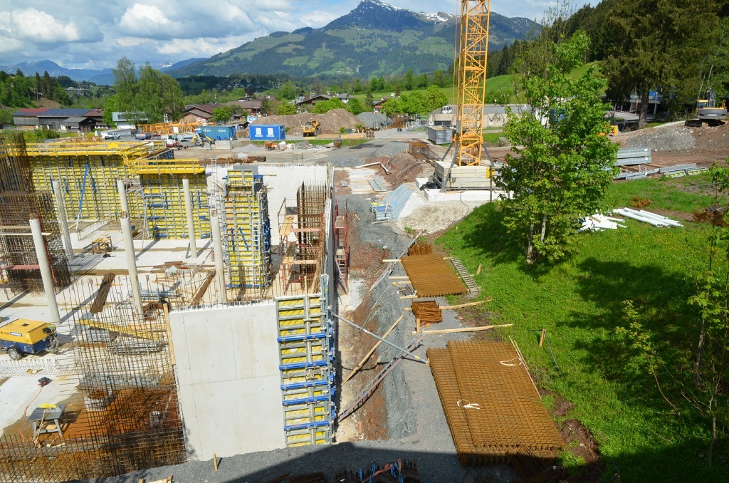 Lage der zukünftigen Zufahrt von der Piste, 26. Mai 2019