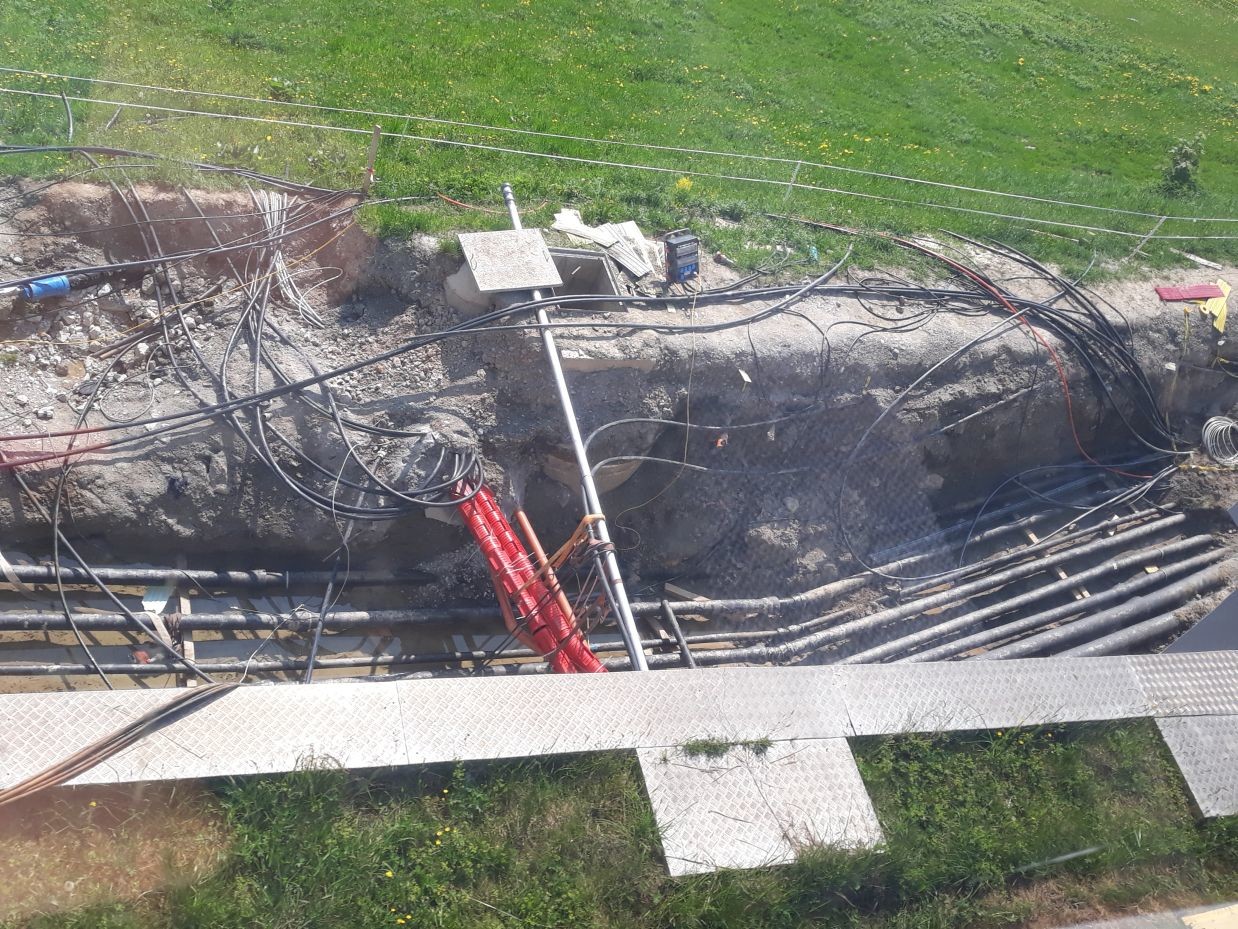 Leitungen nach der Pumpstation