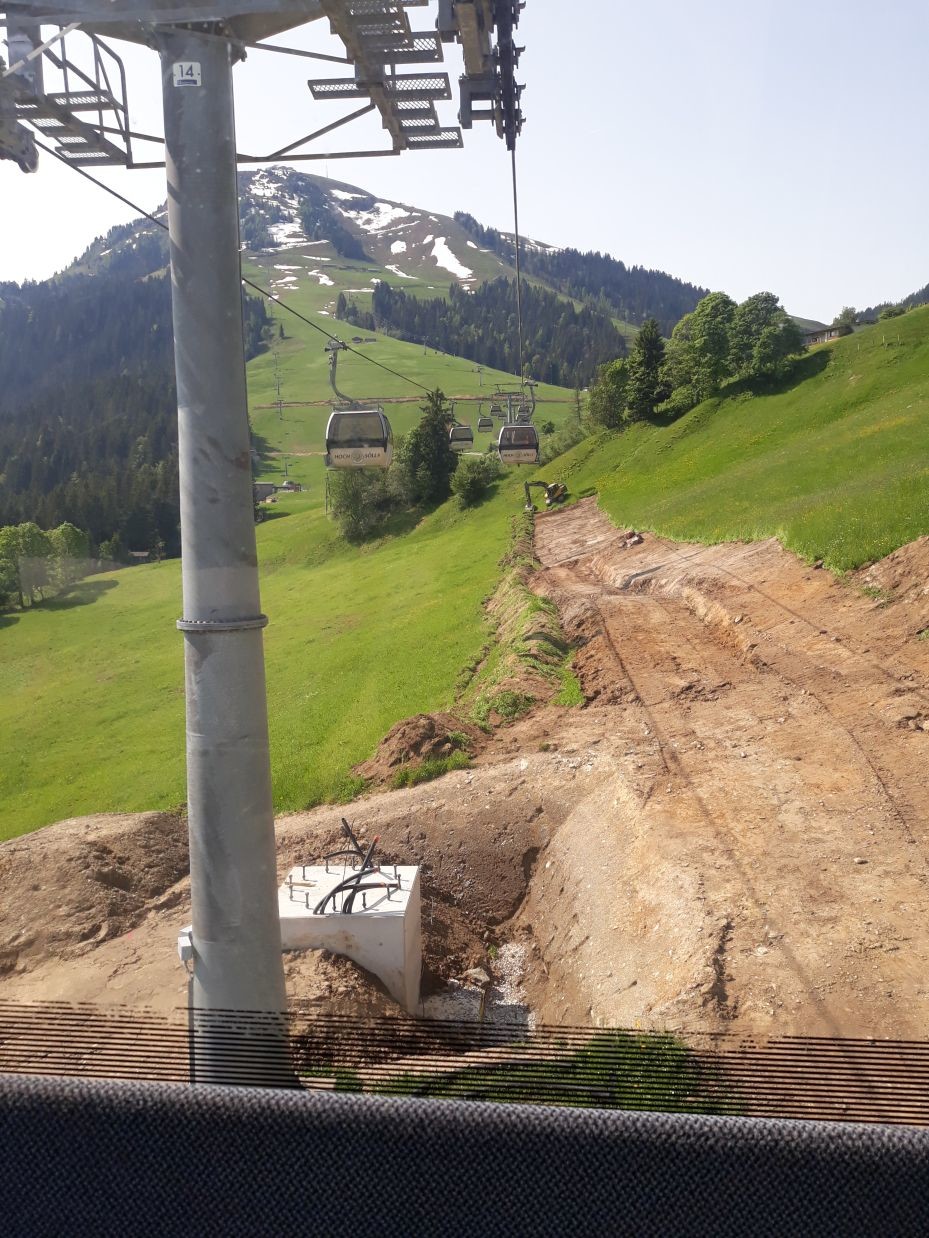 Vorbereitung für Streckenbau