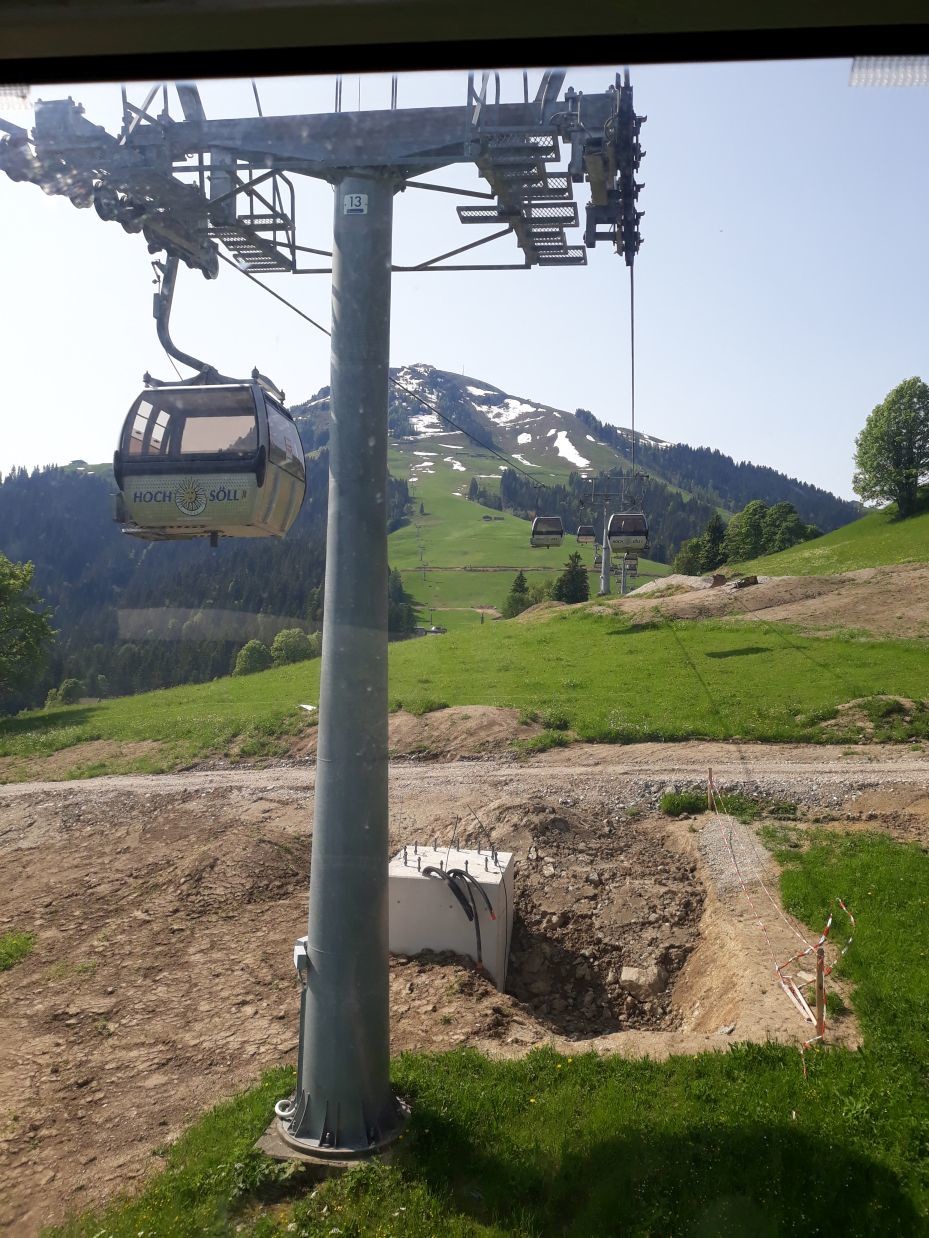 Fundament bei Stütze 13