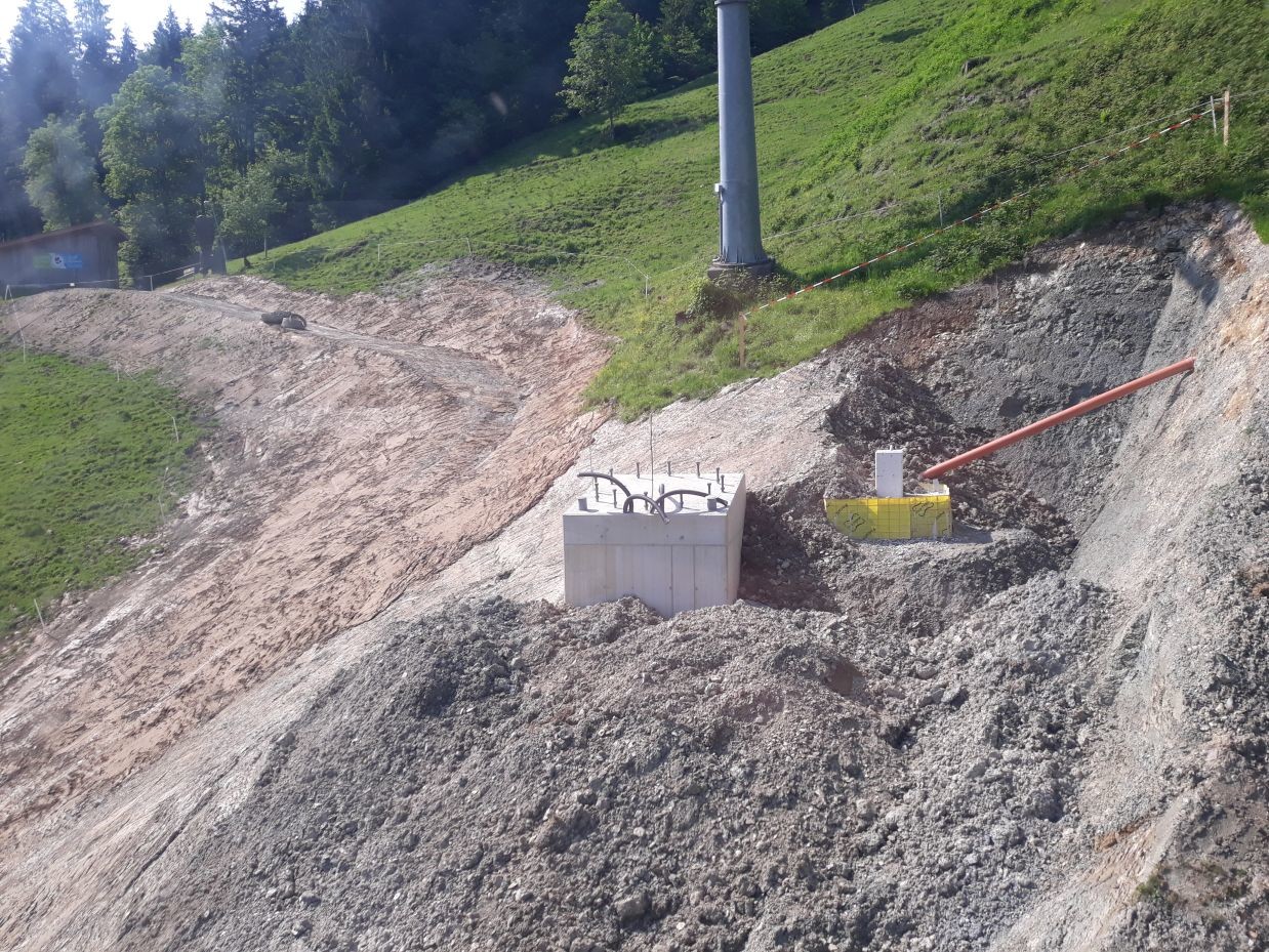 Fundament bei Stütze 7