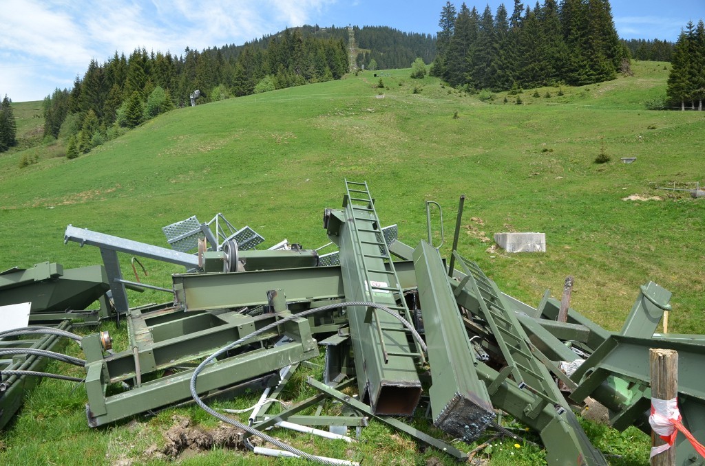 Der Abzweig nach N liegt nicht weit unterhalb der Engstelle