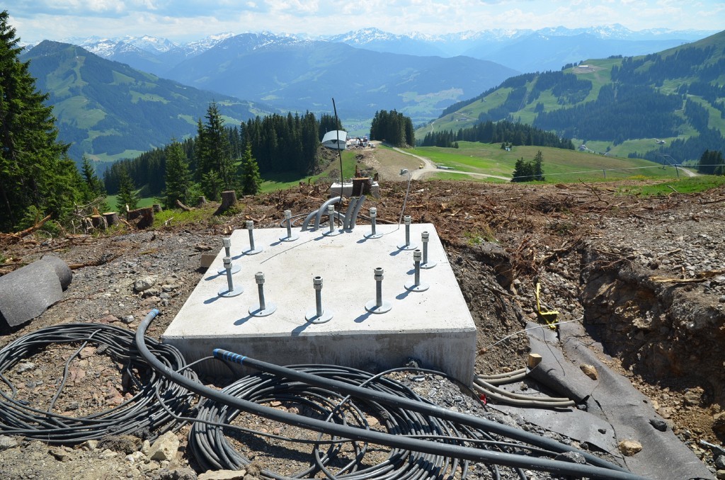 Fundament Ausfahrtstütze