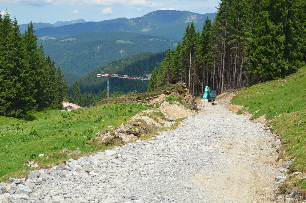 Bereich der neuen Piste