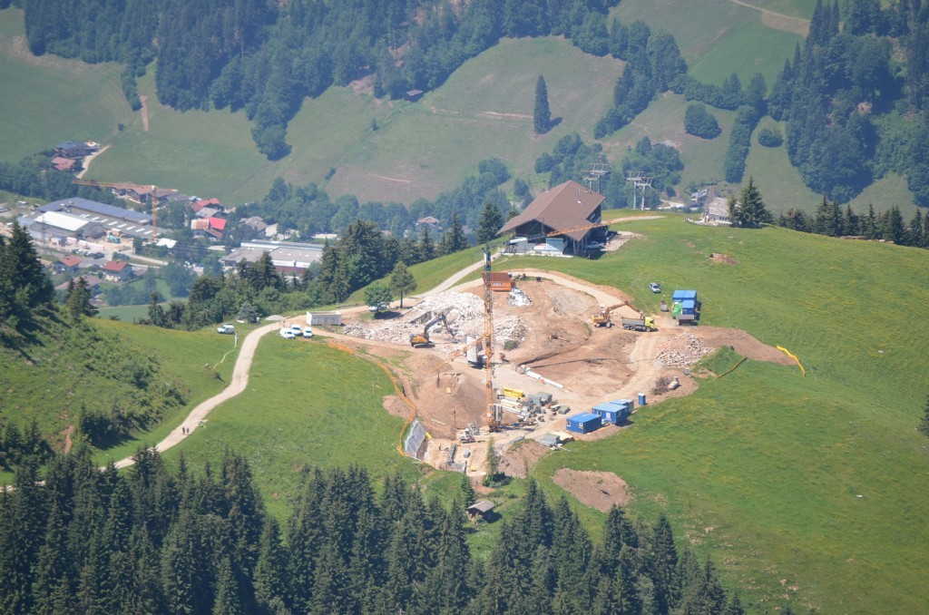 Kraftalm-Baustelle von Salvengipfel