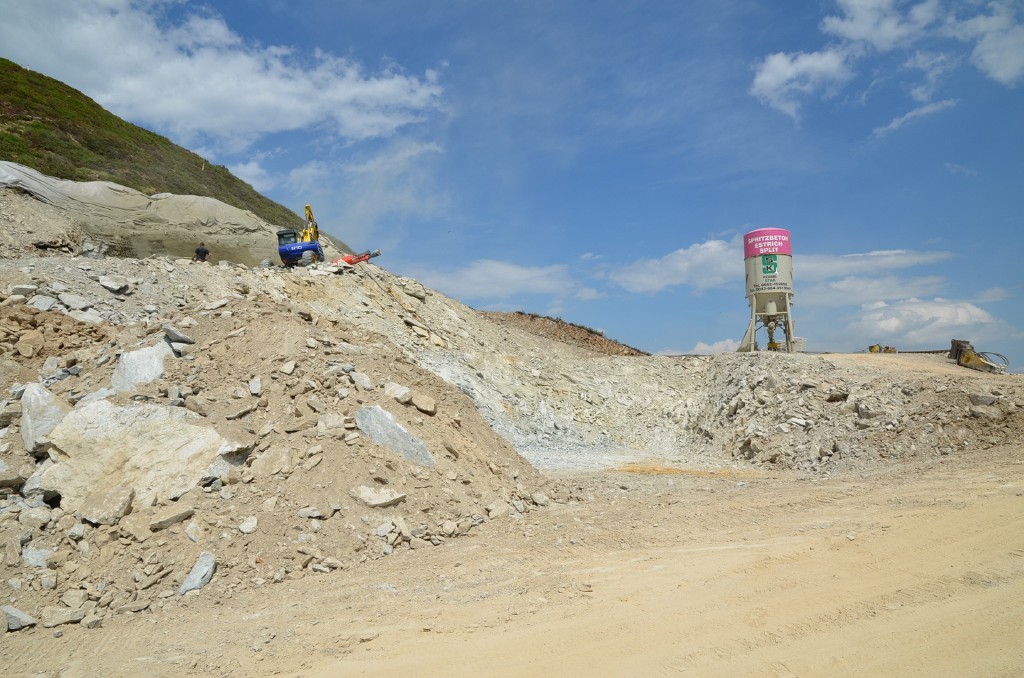Hangstabilisierung mit Spritzbeton