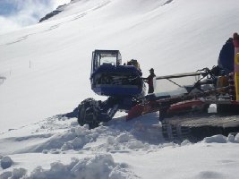 Kaiser Schreittbagger der geschmiert werden musste