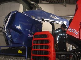 Die Winde musste von Hand gedreht werden