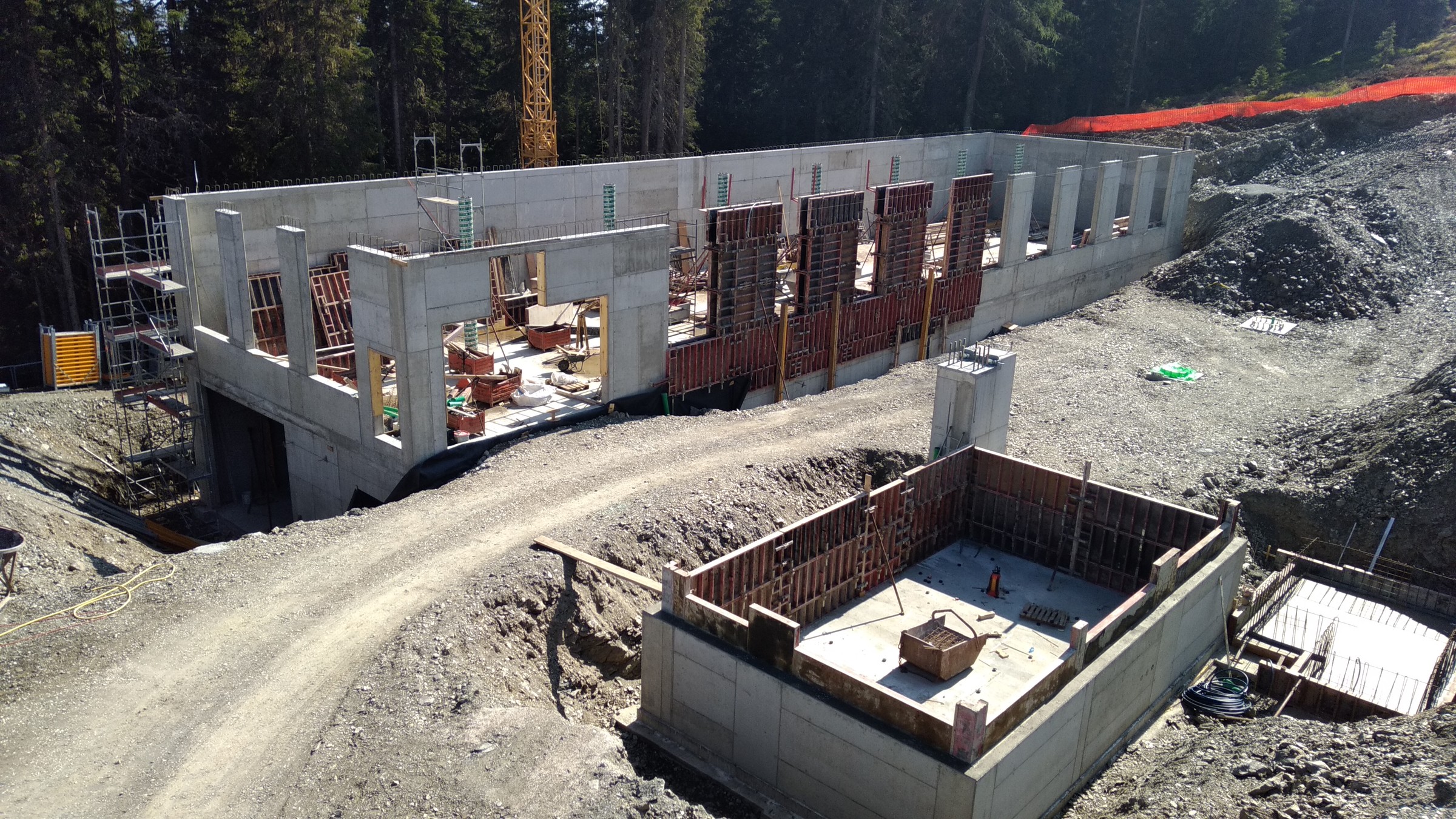 Arbeiten an der Talstation Hasenköpfl