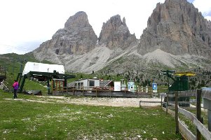 Richtung Langkofelscharte ...