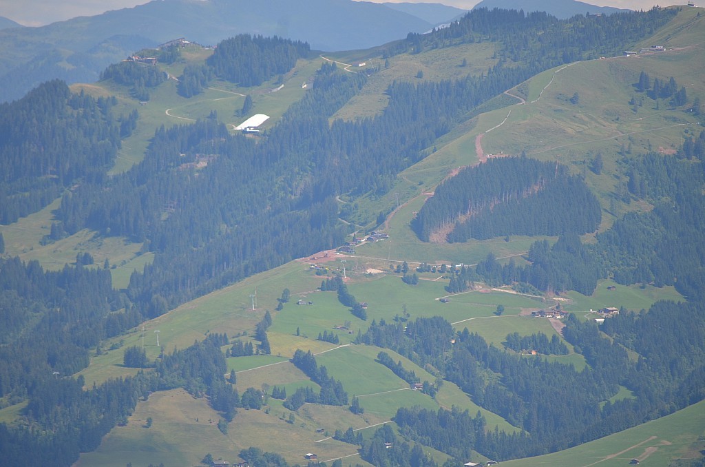 Trasse im Bereich Fleckalm