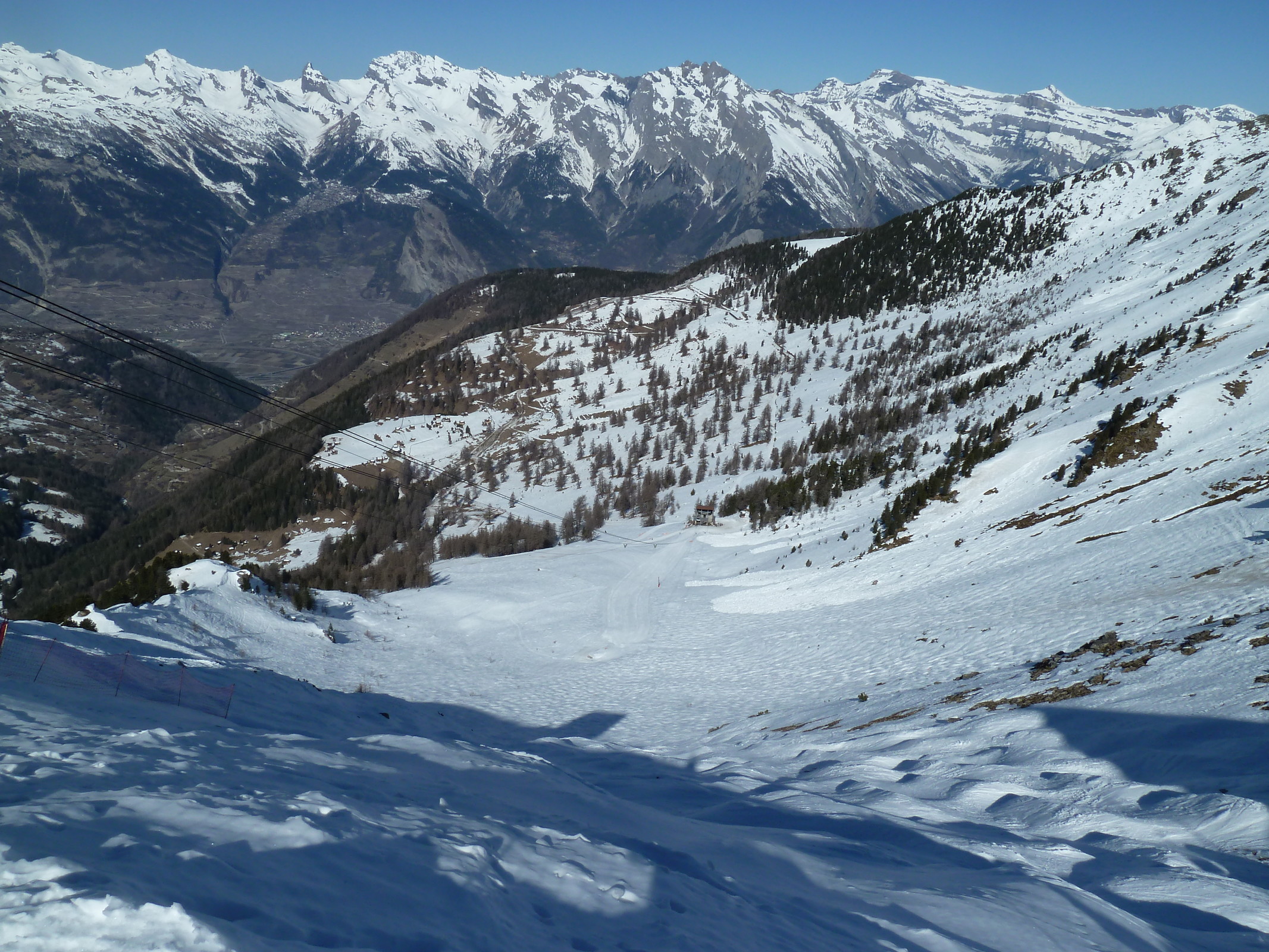 Weiter unten. Hier sieht man wo die Präparierung untern anfing (März 2012)