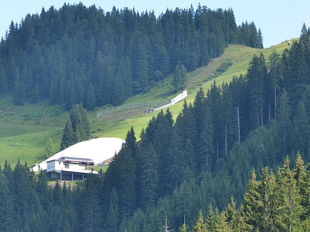 Schneedepot bei der Walde-Talstation